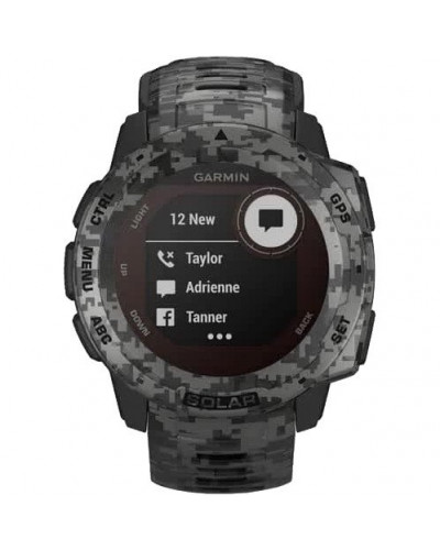 Смарт-годинник Garmin Instinct Solar Graphite Camo (010-02293-05/010-02293-15)