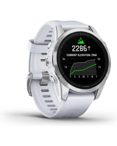 Смарт-годинник Garmin Epix Pro Gen 2 42mm Silver w. Whitestone Band (010-02802-00/01)