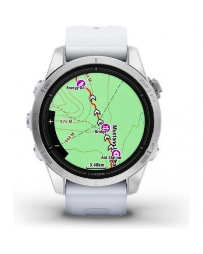 Смарт-годинник Garmin Epix Pro Gen 2 42mm Silver w. Whitestone Band (010-02802-00/01)