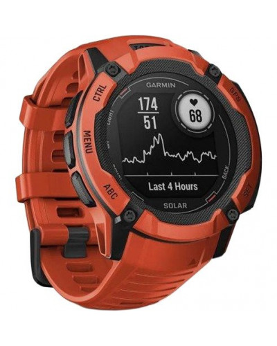 Смарт-годинник Garmin Instinct 2X Solar Flame Red (010-02805-11/01)