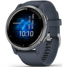 Смарт-годинник Garmin Venu 2 Silver Bezel with Granite Blue Case and Silicone Band (010-02430-10/00)