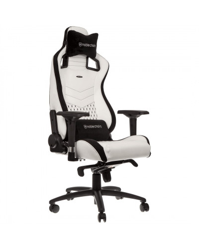 Комп'ютерне крісло для геймера Noblechairs Epic PU leather white/black (NBL-PU-WHT-001)