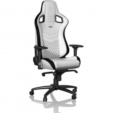 Комп'ютерне крісло для геймера Noblechairs Epic PU leather white/black (NBL-PU-WHT-001)