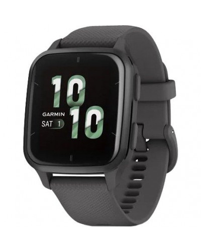 Смарт-годинник Garmin Venu Sq 2 Slate Aluminum Bezel with Shadow Gray Case and Silicone Band (010-02701-00/10/80)