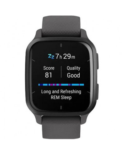 Смарт-годинник Garmin Venu Sq 2 Slate Aluminum Bezel with Shadow Gray Case and Silicone Band (010-02701-00/10/80)