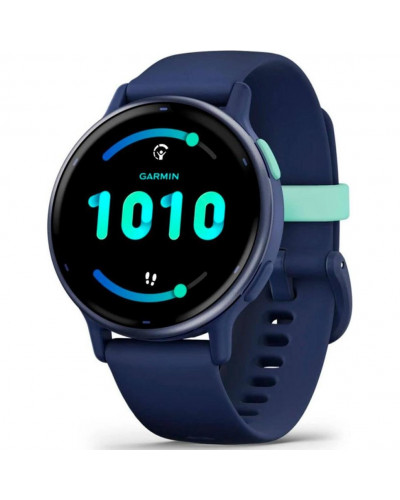 Смарт-годинник Garmin vivoactive 5 Metallic Navy Aluminum Bezel with Navy Case and Silicone Band (010-02862-12/52)