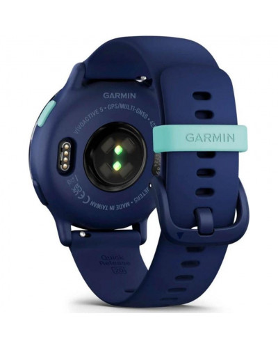 Смарт-годинник Garmin vivoactive 5 Metallic Navy Aluminum Bezel with Navy Case and Silicone Band (010-02862-12/52)