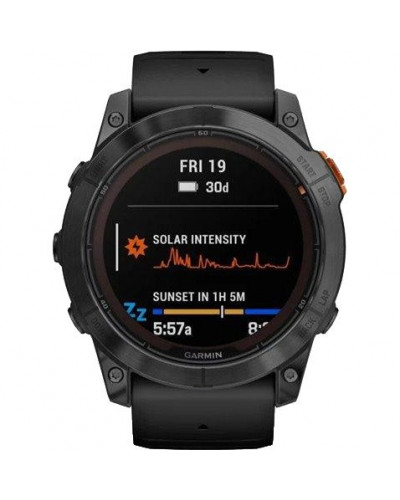 Смарт-годинник Garmin Fenix 7X Pro Solar Slate Gray w. Black Band (010-02778-00/01)