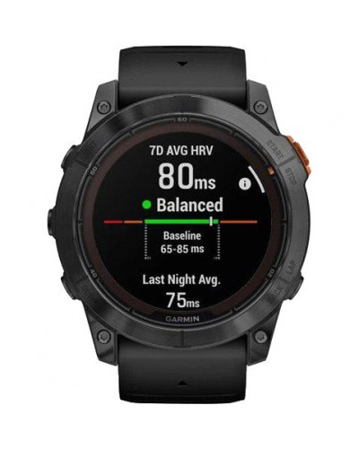 Смарт-годинник Garmin Fenix 7X Pro Solar Slate Gray w. Black Band (010-02778-00/01)