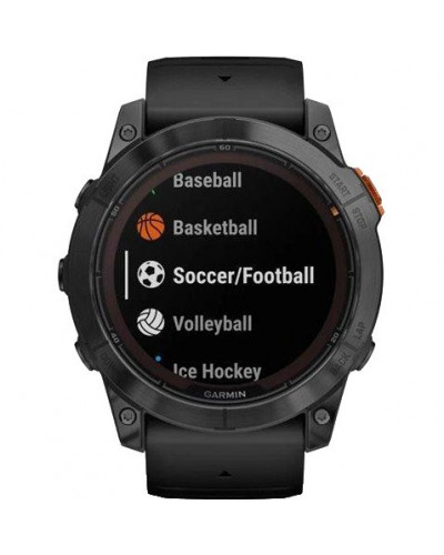 Смарт-годинник Garmin Fenix 7X Pro Solar Slate Gray w. Black Band (010-02778-00/01)