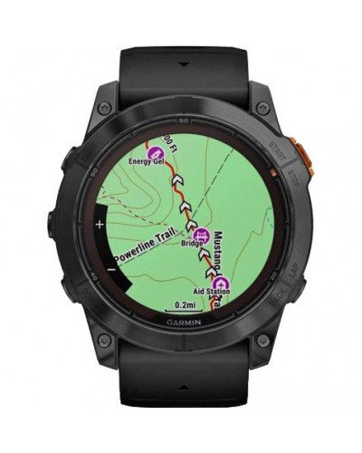 Смарт-годинник Garmin Fenix 7X Pro Solar Slate Gray w. Black Band (010-02778-00/01)