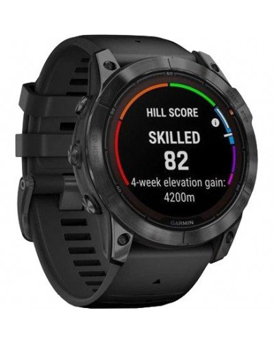 Смарт-годинник Garmin Fenix 7X Pro Solar Slate Gray w. Black Band (010-02778-00/01)