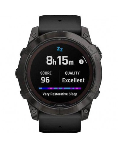 Смарт-годинник Garmin Fenix 7X Pro Solar Slate Gray w. Black Band (010-02778-00/01)