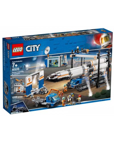 Блоковий конструктор LEGO City Сборка ракеты и транспорт (60229)