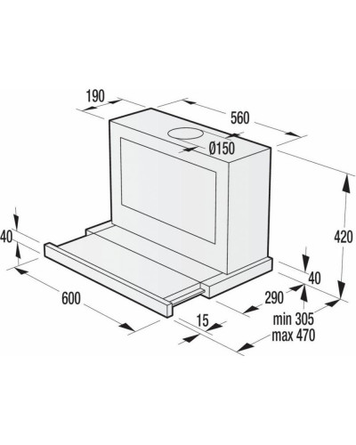 Вытяжка телескопическая Gorenje BHP623E8X