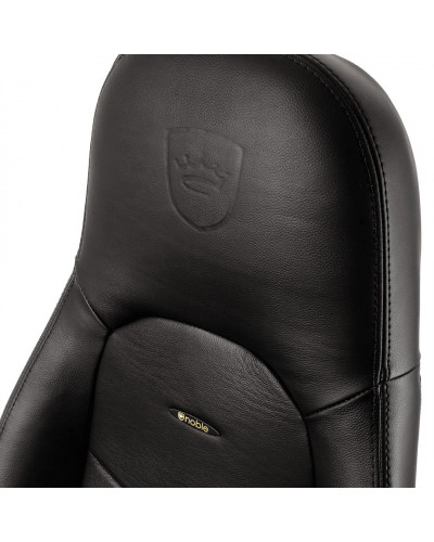 Комп'ютерне крісло для геймера Noblechairs Icon real leather black (NBL-ICN-RL-BLA)