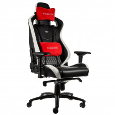 Комп'ютерне крісло для геймера Noblechairs Epic real leather black/white/red (NBL-RL-EPC-001)