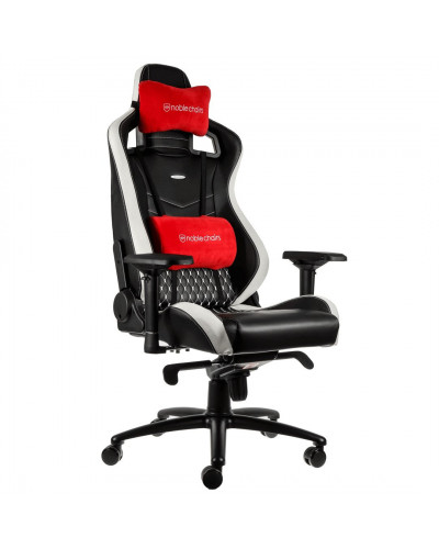 Комп'ютерне крісло для геймера Noblechairs Epic real leather black/white/red (NBL-RL-EPC-001)