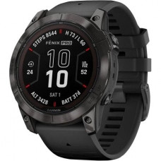 Смарт-годинник Garmin Fenix 7X Pro Sapphire Solar Carbon G. DLC Tit. with Black Band (010-02778-10/11/54)