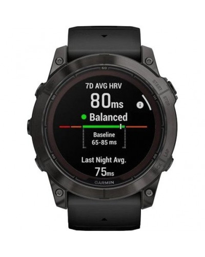 Смарт-годинник Garmin Fenix 7X Pro Sapphire Solar Carbon G. DLC Tit. with Black Band (010-02778-10/11/54)