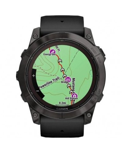 Смарт-часы Garmin Fenix 7X Pro Sapphire Solar Carbon G. DLC Tit. with Black Band (010-02778-10/11/54)