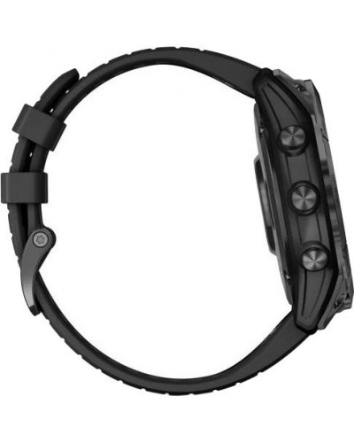 Смарт-часы Garmin Fenix 7X Pro Sapphire Solar Carbon G. DLC Tit. with Black Band (010-02778-10/11/54)