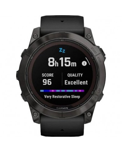 Смарт-годинник Garmin Fenix 7X Pro Sapphire Solar Carbon G. DLC Tit. with Black Band (010-02778-10/11/54)