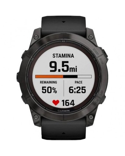 Смарт-часы Garmin Fenix 7X Pro Sapphire Solar Carbon G. DLC Tit. with Black Band (010-02778-10/11/54)