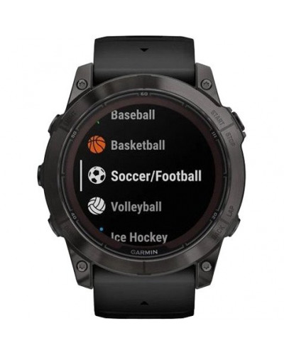 Смарт-часы Garmin Fenix 7X Pro Sapphire Solar Carbon G. DLC Tit. with Black Band (010-02778-10/11/54)