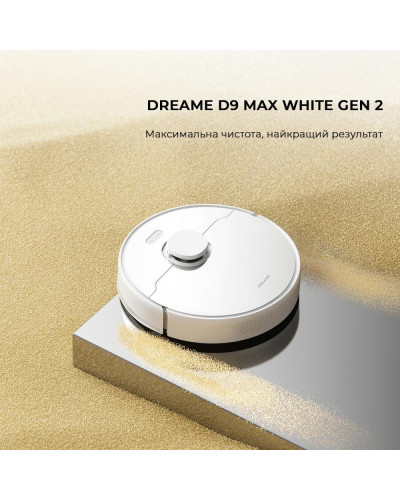 Робот-пилосос з вологим прибиранням Dreame D9 MAX White Gen 2 (RLD34GA-Wh)