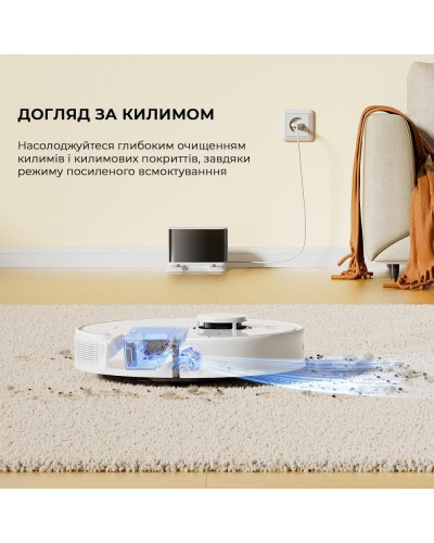 Робот-пилосос з вологим прибиранням Dreame D9 MAX White Gen 2 (RLD34GA-Wh)