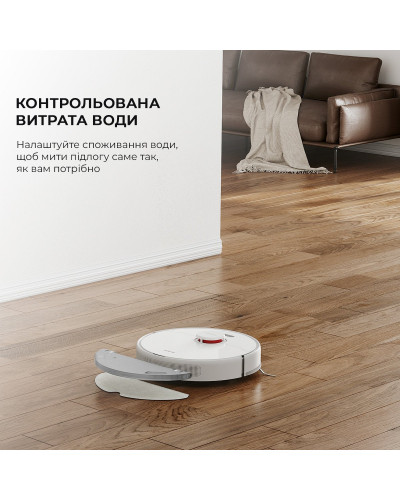 Робот-пилосос з вологим прибиранням Dreame Bot D10s White (RLS3L)