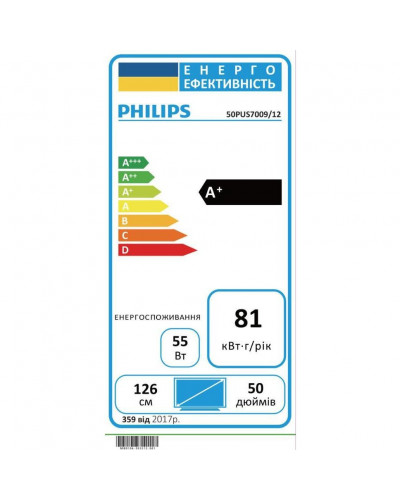 LCD телевізор (LED) Philips 50PUS7009/12