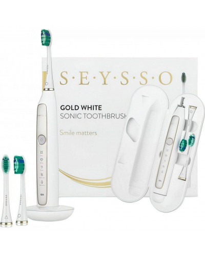 Електрична зубна щітка SEYSSO Gold White