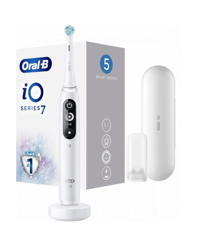 Електрична зубна щітка Oral-B iO Series 7 Connected Rechargeable Electric Toothbrush White Alabaster (IO7 M7.2A1.1B WT)