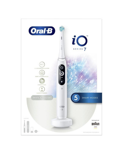 Електрична зубна щітка Oral-B iO Series 7 Connected Rechargeable Electric Toothbrush White Alabaster (IO7 M7.2A1.1B WT)