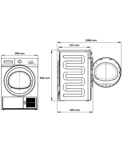 Сушильна машина Beko B5T68243WDC