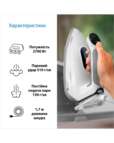 Парогенератор Braun CareStyle 7 IS 7262 GY