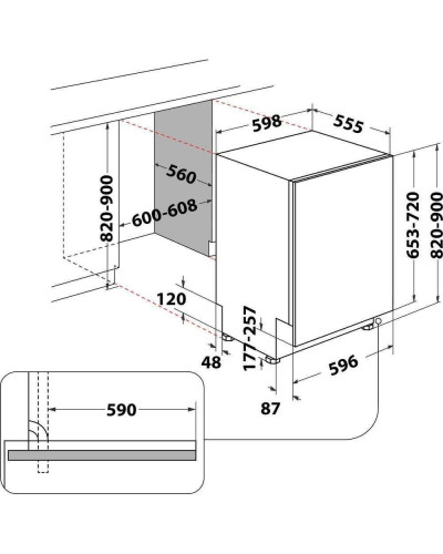 Посудомийна машина Whirlpool WIP4O41PLEG