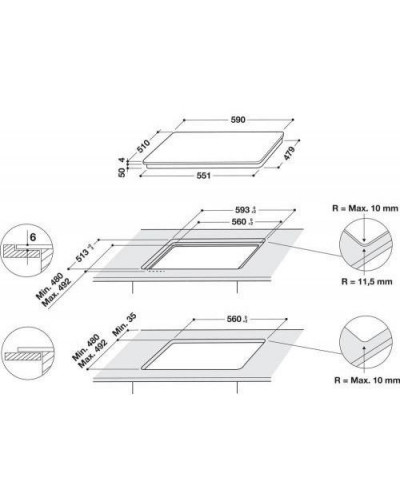 Варильна поверхня електрична Whirlpool WB S2560 NE