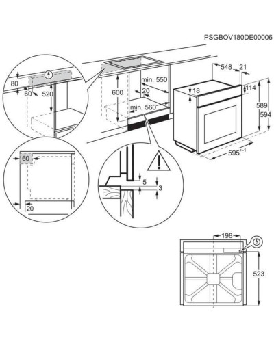 Духовка електрична Electrolux EOF5C50Z