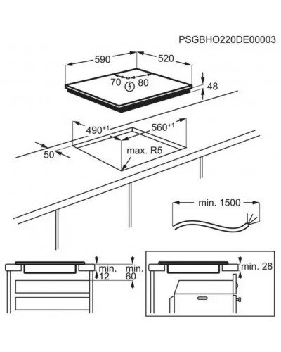 Варильна поверхня електрична Electrolux EIB60420CK