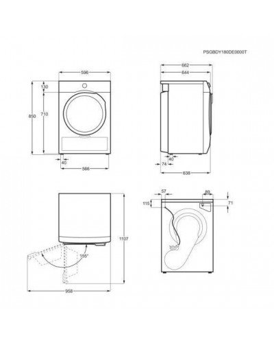 Сушильна машина Electrolux EW8H458WP