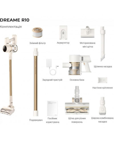 Вертикальний + ручний пилосос (2в1) Dreame R10 (VTV22B)