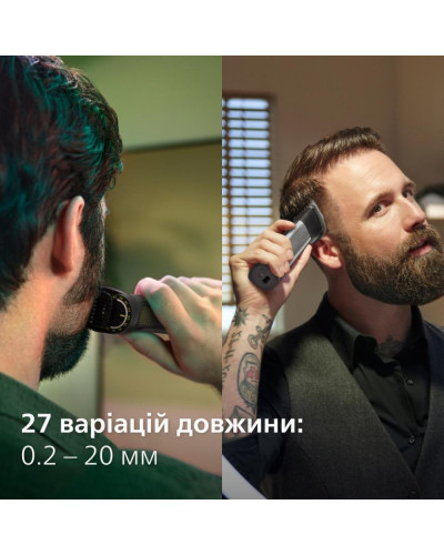 Машинка для стрижки + тример Philips Multigroom All-in-One Trimmer Series 9000 15in1 MG9552/15