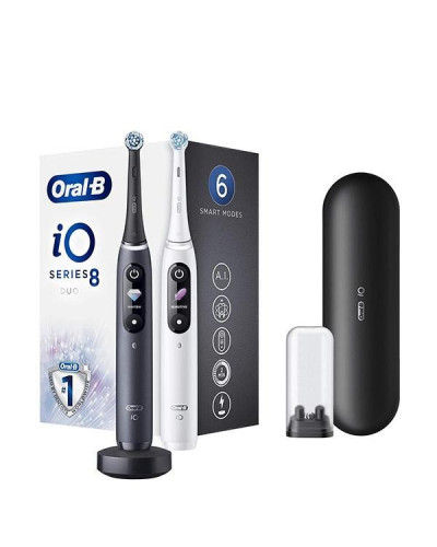 Електрична зубна щітка Oral-B iO Series 8 Duo White Alabaster and Black Onyx