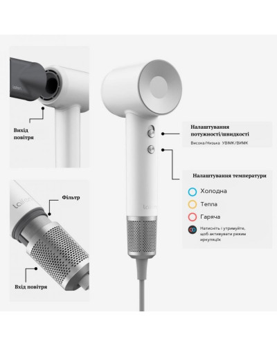 Фен Laifen Swift Special Pearl White