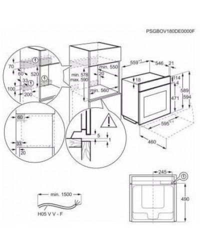 Духовка електрична AEG BSK792280B