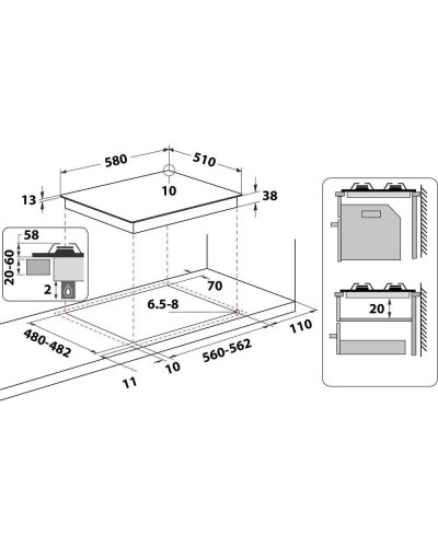 Варильна поверхня газова Whirlpool TGML 650 IX