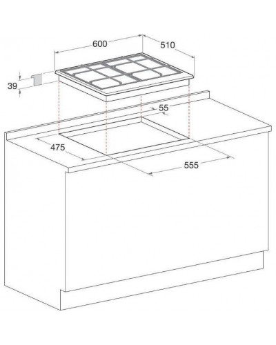 Варильна поверхня газова Whirlpool GMT 6422 AN